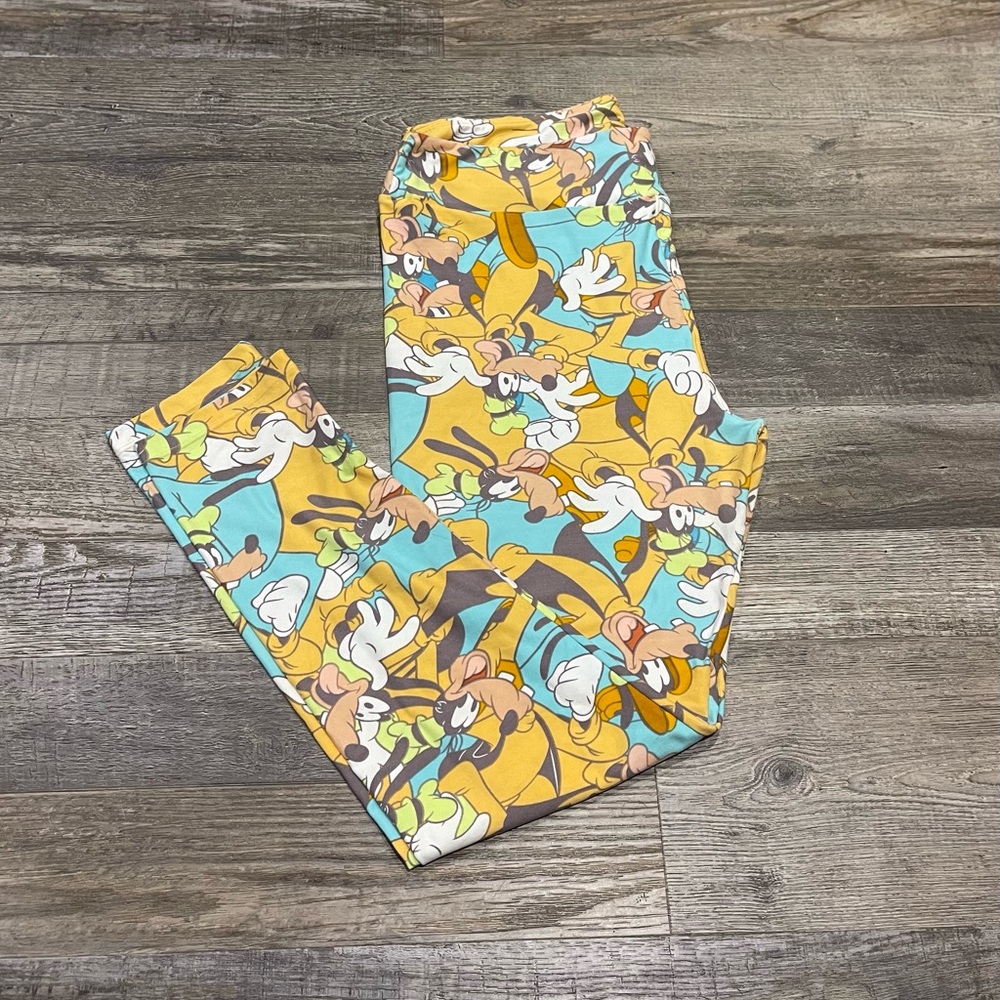 LuLaRoe Tall and Curvy Disney Goofy leggings